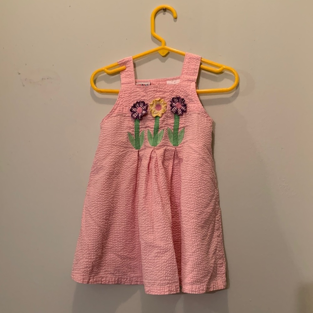 Okie Dokie 2T Easter pink and white dress